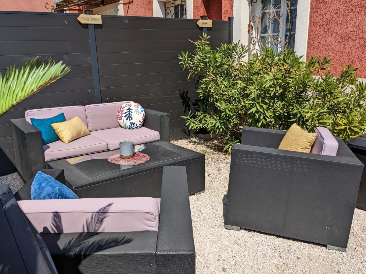L'Instant Mer - Bord De Mer - Studio Avec Grand Jardin A La Capte อิแยร์ ภายนอก รูปภาพ
