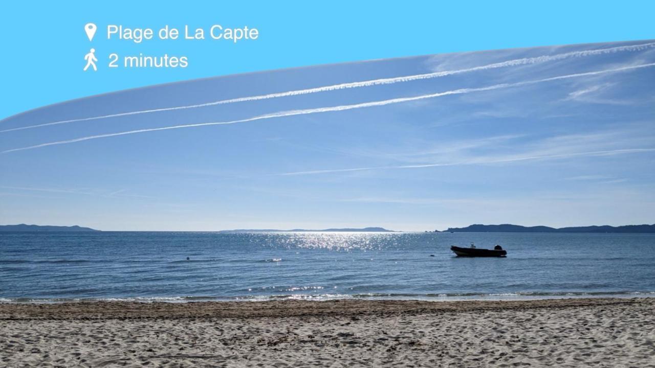 L'Instant Mer - Bord De Mer - Studio Avec Grand Jardin A La Capte อิแยร์ ภายนอก รูปภาพ