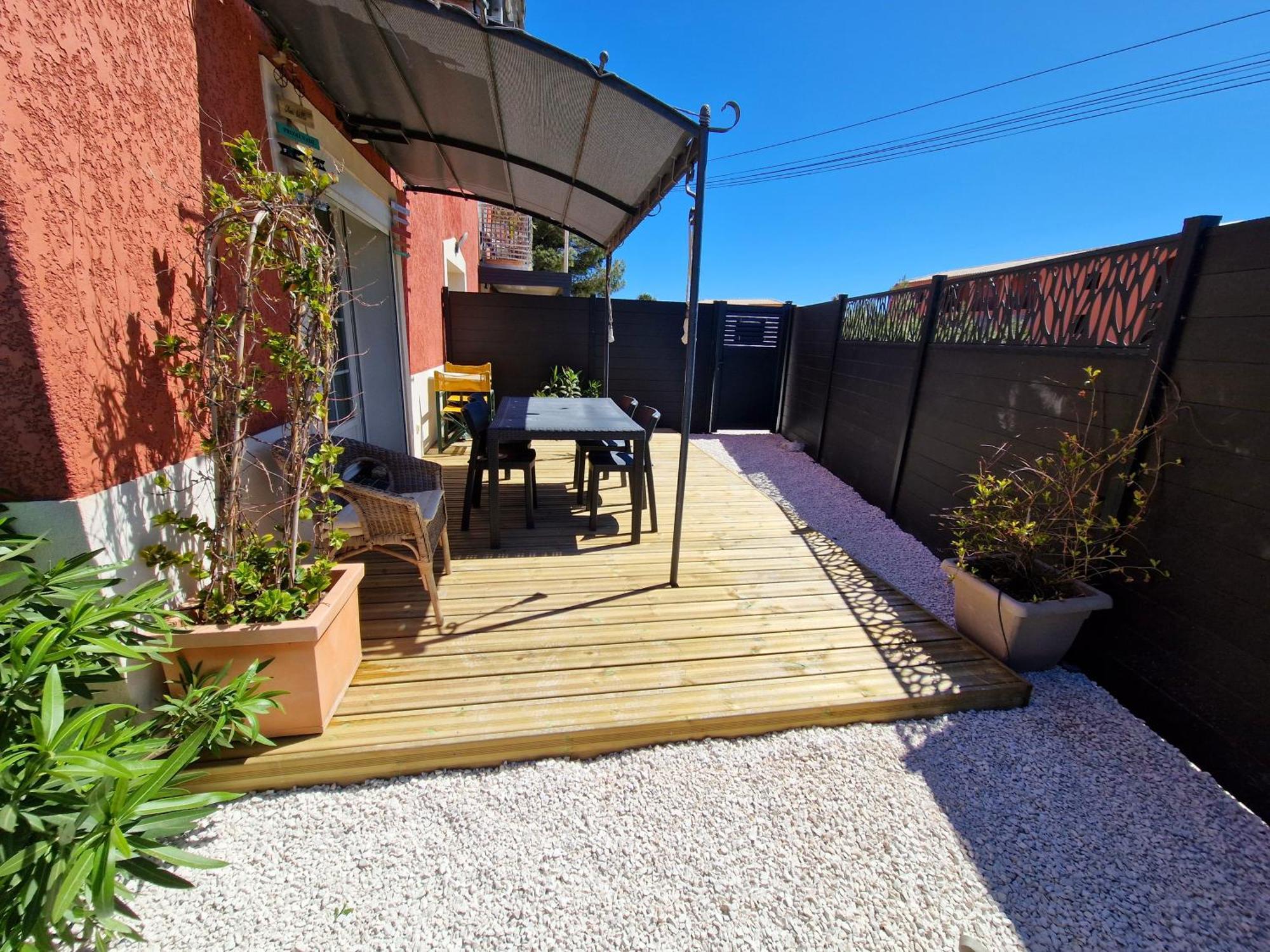 L'Instant Mer - Bord De Mer - Studio Avec Grand Jardin A La Capte อิแยร์ ภายนอก รูปภาพ