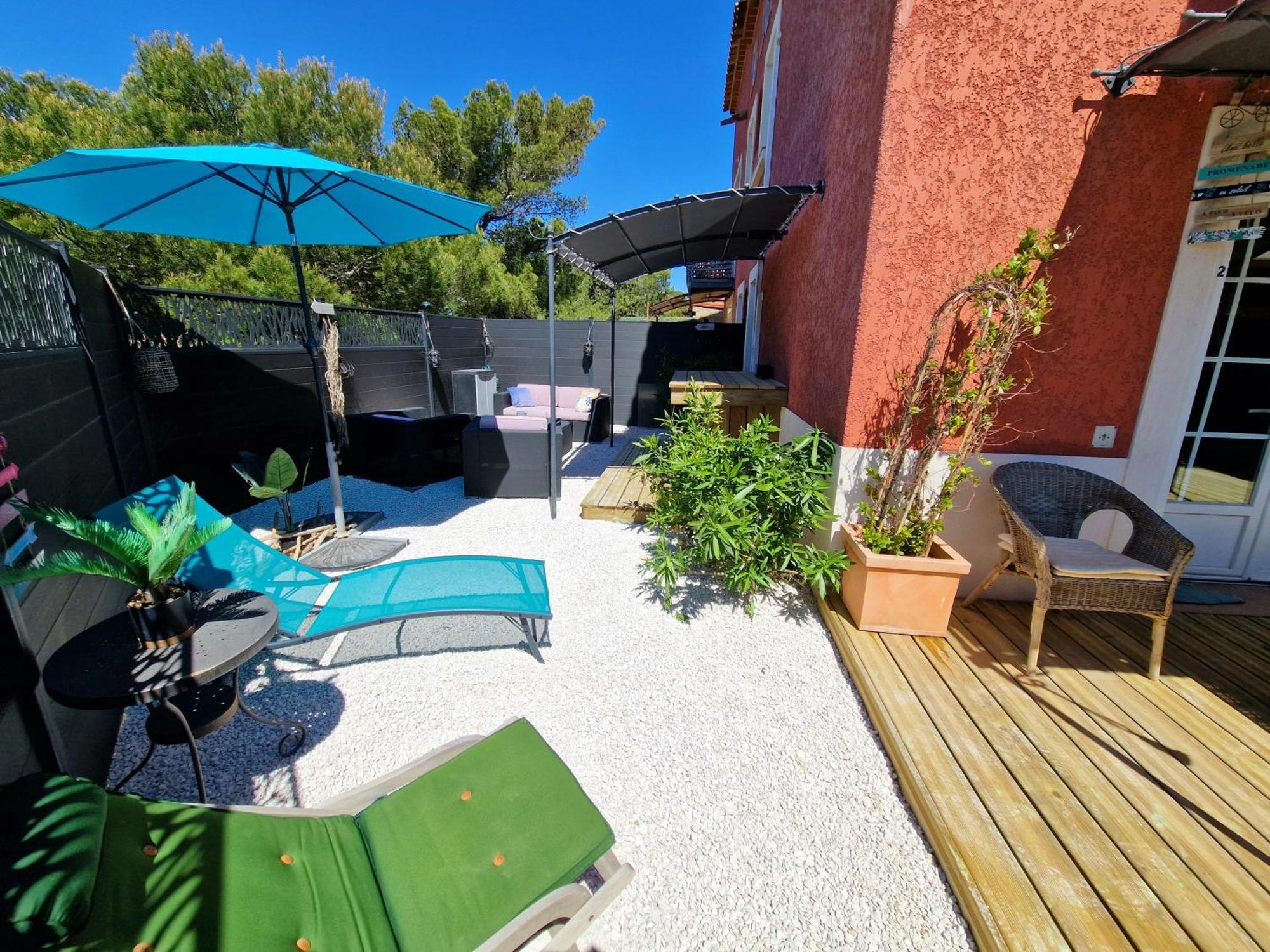 L'Instant Mer - Bord De Mer - Studio Avec Grand Jardin A La Capte อิแยร์ ภายนอก รูปภาพ